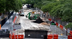 Construction on Speedway