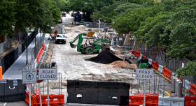 Construction on Speedway